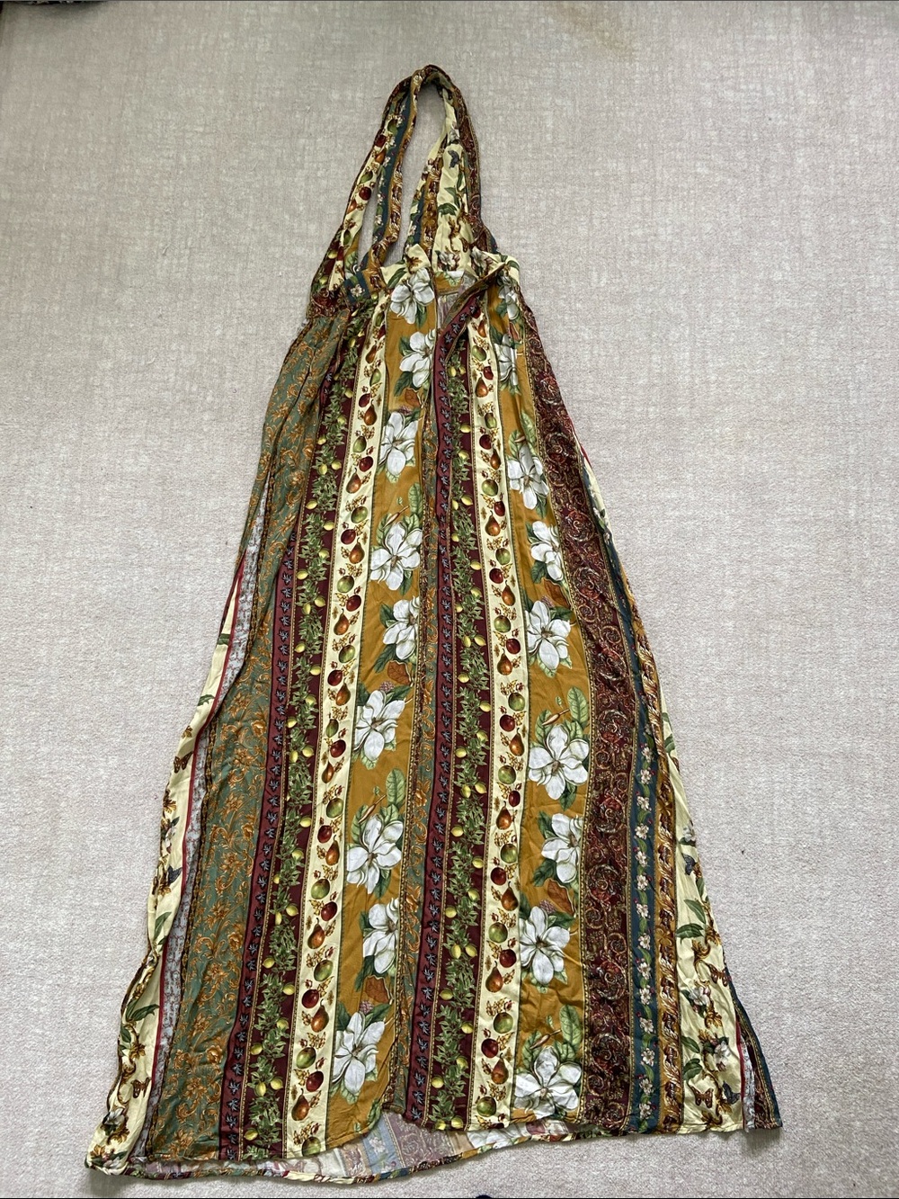 GORGEOUS AGUA BENDITA EVERGREEN STORY NATURALIA MAXI DRESS M - Picture 11 of 14